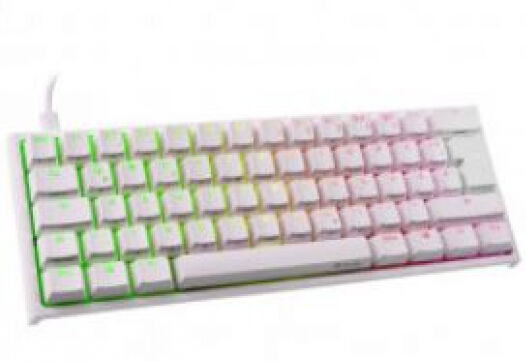 DuckyChannel Ducky ONE 2 Mini Gaming Tastatur / MX-Brown / RGB-LED - Weiss - GER-Layout