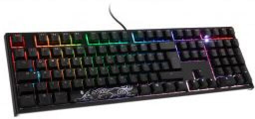 DuckyChannel Ducky ONE 2 Backlit PBT Gaming Tastatur, MX-Red, RGB LED - schwarz, CH-Layout