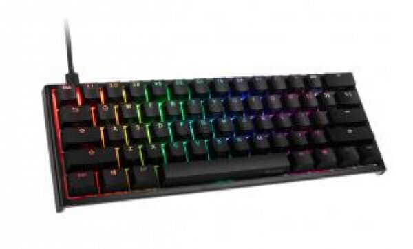 DuckyChannel Ducky ONE 2 Mini Gaming Tastatur, MX-Silent Red, RGB-LED - schwarz, CH-Layout