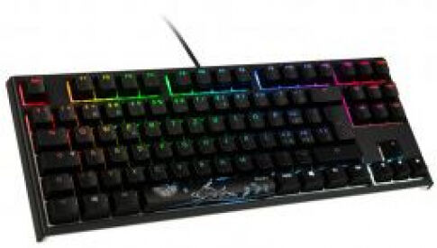 DuckyChannel Ducky ONE 2 TKL Gaming Tastatur, MX-Blue, RGB LED - schwarz, CH-Layout