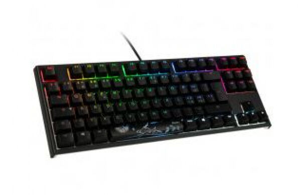 DuckyChannel Ducky ONE 2 TKL Gaming Tastatur, MX-Red, RGB LED - schwarz, CH-Layout