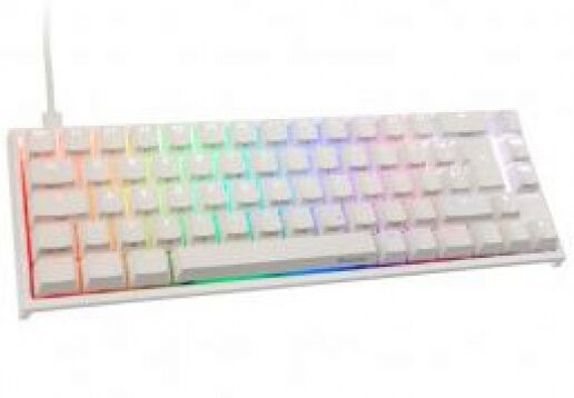 DuckyChannel Ducky ONE 2 SF Gaming Tastatur - MX-Silent-Red Switches / RGB LED - GER-Layout - Weiss