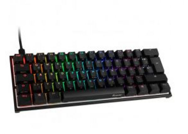 DuckyChannel Ducky Mecha Mini Gaming Tastatur / MX-Blue / RGB-LED - schwarz - GER-Layout
