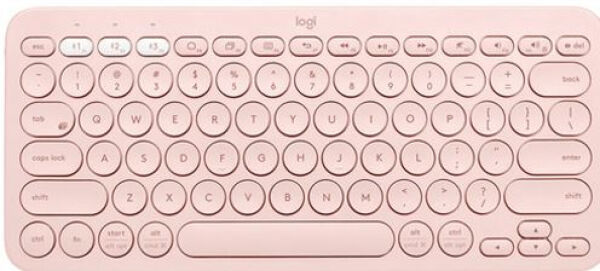 Logitech K380 Multi-Device Bluetooth Keyboard - Rose - CH-Layout