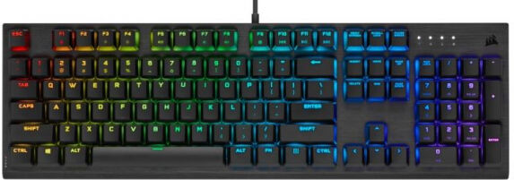 Corsair K60 RGB PRO Low Profile - Gaming Keyboard / MX LOW PROFILE RGB SPEED - GER-Layout