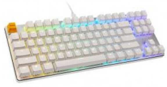 Glorious PC Gaming Race GMMK TKL White Ice Edition - Gateron-Brown - US-Layout