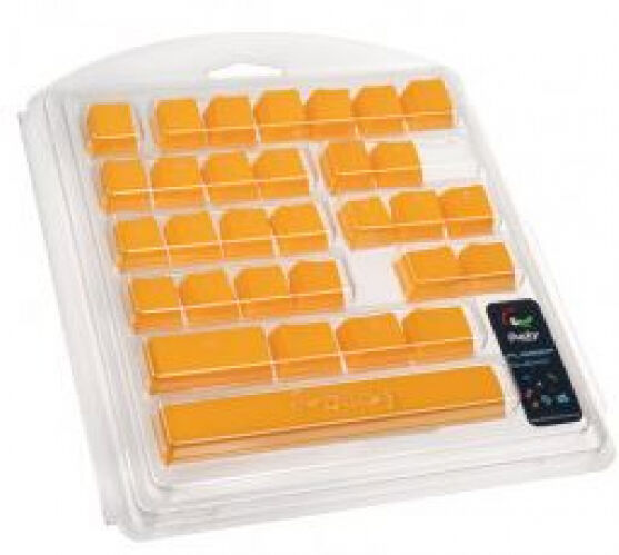 DuckyChannel Ducky Rubber Keycap Set - 31 Tasten / Double-Shot / gummiert / für Backlight - orange