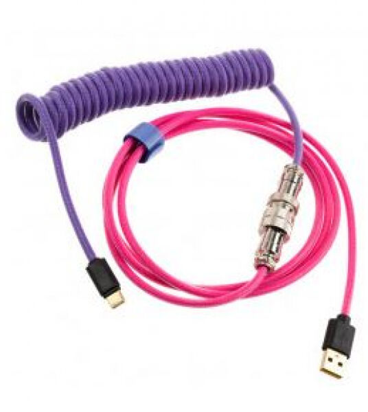 DuckyChannel Ducky Premicord Joker Spiralkabel - USB Typ C auf Typ A - 1,8m