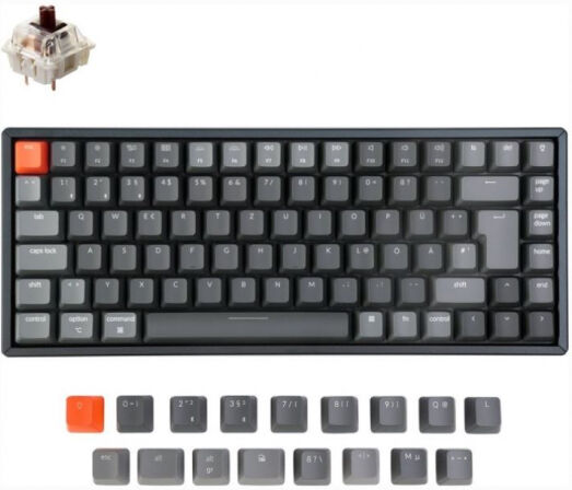 Divers Keychron K2 Version 2 - Gaming Keyboard RGB / Gateron Brown Switches - GER-Layout