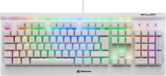 Sharkoon SGK3 - Gaming-Keyboard Weiss / Kailh Red Switches - GER-Layout