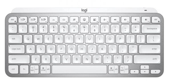 Logitech MX Keys Mini Pale Grey - USB/Bluetooth Tastatur für MAC - CH-Layout