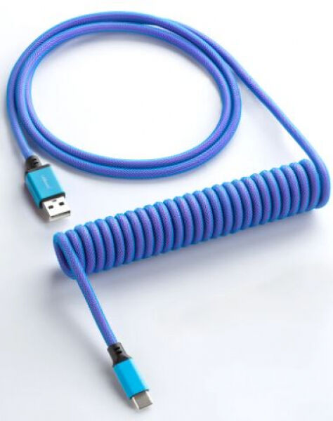 CableMod Classic Coiled Keyboard Cable USB-C zu USB Typ A, Galaxy Blue - 150cm