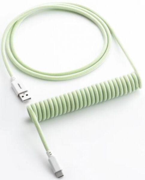 CableMod Classic Coiled Keyboard Cable USB-C zu USB Typ A, Lime Sorbet - 150cm