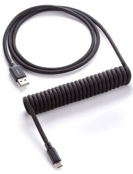 CableMod Classic Coiled Keyboard Cable USB-C zu USB Typ A, Midnight Black - 150cm