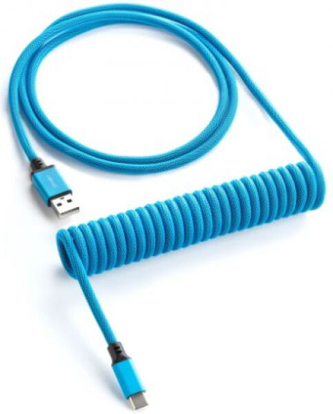 CableMod Classic Coiled Keyboard Cable USB-C zu USB Typ A, Specturm Blue - 150cm