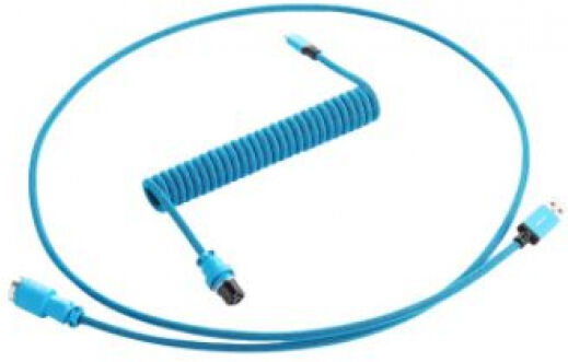 CableMod Pro Coiled Keyboard Cable Micro-USB zu USB Typ A, Specturm Blue - 150cm