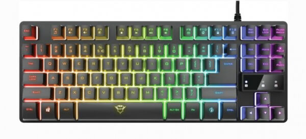 Trust GXT 833 Thado TKL - Gaming Tastatur mit LED-Beleuchtung - QWERTZ-Layout (GER-Layout)