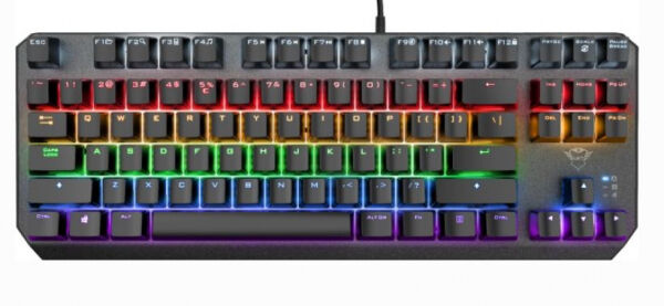 Trust GXT 834 Callaz TKL - Gaming Tastatur mit LED-Beleuchtung - QWERTZ-Layout (GER-Layout)