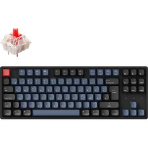 Keychron K8 Pro - Gaming-Tastatur schwarz/blau, DE-Layout, Gater...