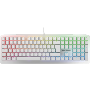 Cherry G8B-26000LYADE-0 - Gaming-Tastatur, USB, RGB, MV, weiß, DE