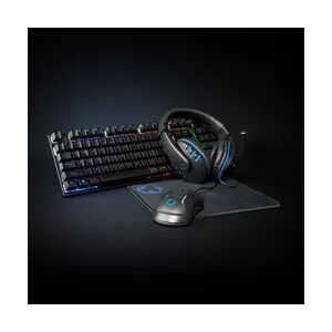 Nedis Gaming Combo Kit - 5-in-1 - Tastatur, Headset, Maus und Mauspad - Schwarz - QWERTY - US-Layout Nedis