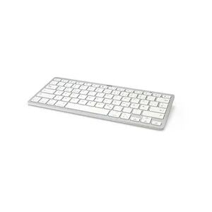 Hama KEY4ALL X510 Tastatur Bluetooth QWERTZ Deutsch Silber, Weiß
