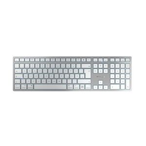 CHERRY KW 9100 Slim fuer Mac kabellose Tastatur DE-Layout weiß-Silber