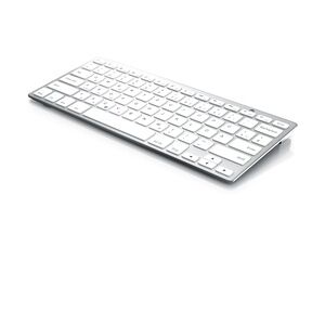 CSL Wireless-Tastatur, Bluetooth Keyboard, Ultra dünnes Design, ergonomisch & trageleicht, silber