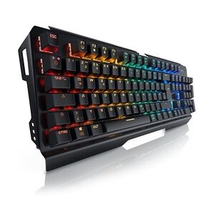 Titanwolf Gaming-Tastatur, mechanisches Keyboard, Anti-Ghosting, Kailh Blue, LED-Beleuchtung