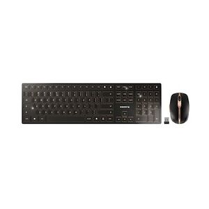 Cherry DW 9000 SLIM Kabellose Maus-Tastaturkombination US-Eng Layout schwarz