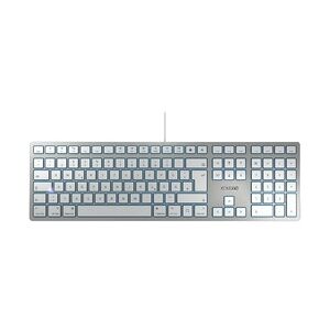 CHERRY KC 6000 SLIM MAC USB-Tastatur sehr flach kabelgebunden silber