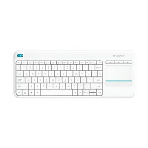 Logitech Wireless Touch Keyboard K400 Plus Tastatur RF Wireless QWERTZ Deutsch Weiß