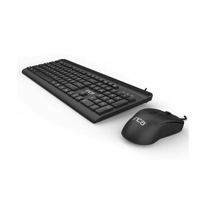 Inca Tastatur Corded Set Silent Tasten USB Tastatur & Maus Set schwarz