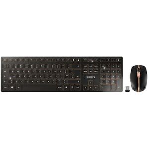 Cherry DW 9100 SLIM Kabellose Maus-Tastaturkombination schwarz US-Layout Eur-Sym