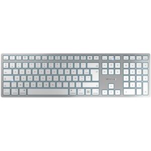 CHERRY KW 9100 Slim für Mac kabellose Tastatur FR-Layout weiß-Silber