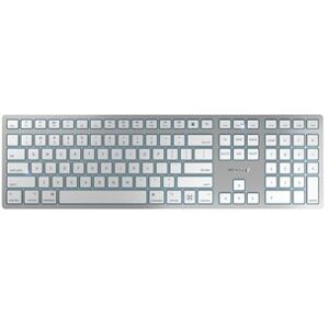 CHERRY KW 9100 Slim für Mac kabellose Tastatur US-Layout weiß-Silber