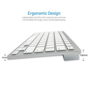 Tomtop Jms 78 Tasten Spanische Kabellose Bt-Tastatur Bt 3.0 Tragbare, Ultraschlanke Tastaturunterstützung