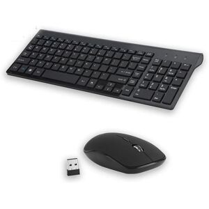 Seenda Usb-Spanien-Tastatur, Kabelloses Maus-Set, 102 Tasten, 2,4 Ghz, Ultradünnes Kabelloses Tastatur-Maus-Set, Volle Größe Für Computer-Pc