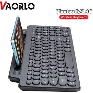 Vaorlo Three Model Connect Bluetooth-Tastatur Usb 2.4g Fast Connect 96 Tasten Mit Nummerntafel Drahtlose Office-Tastatur Mit Geräuschunterdrückung