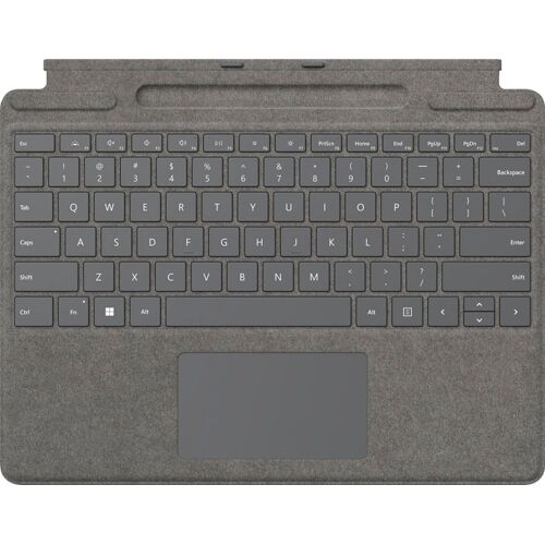 MICROSOFT Tastatur "Surface Pro Signature Keyboard" Tastaturen grau (platinum) Tastaturen