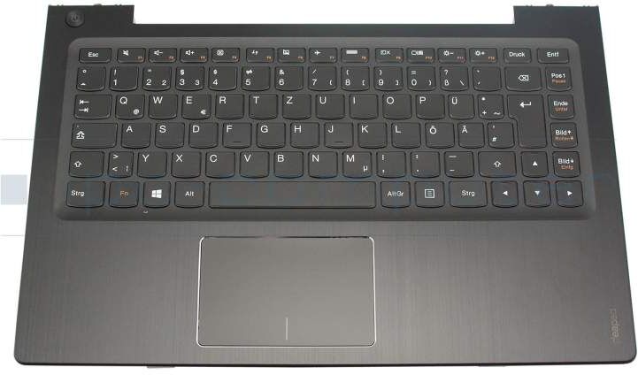 Lenovo LZ5 Upper Case Tastatur inkl. Topcase DE (deutsch) schwarz/schwarz Original