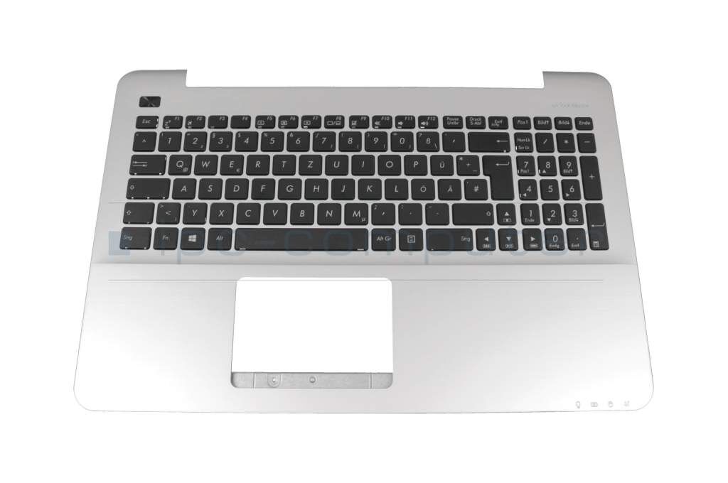 Asus 13N0-R7A0913 Tastatur inkl. Topcase DE (deutsch) schwarz/silber Original