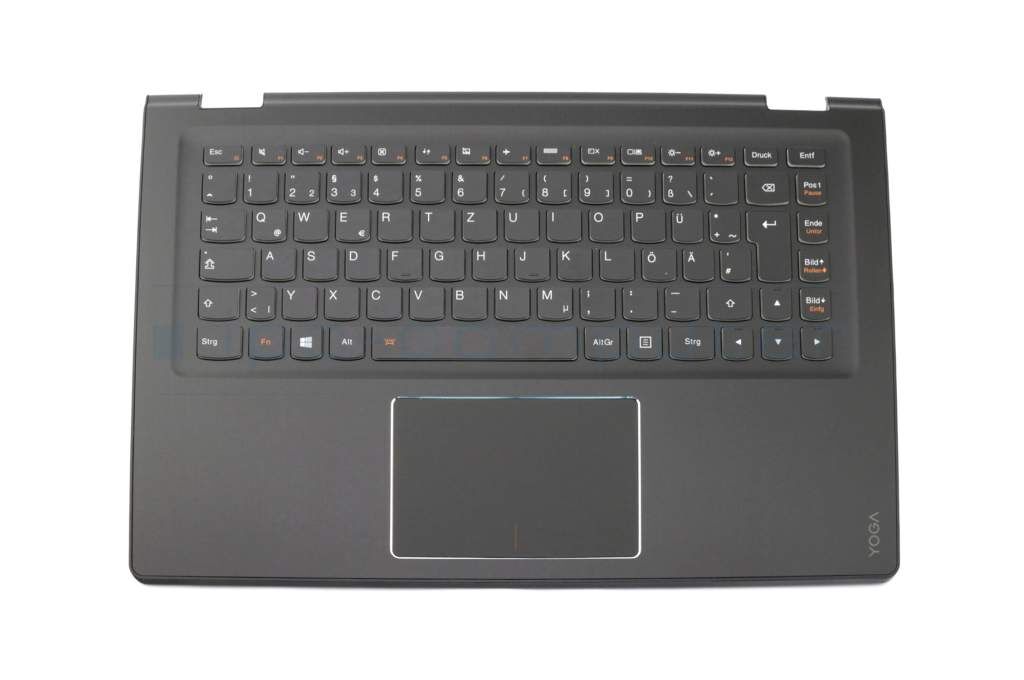 Lenovo MP-12W26D0J6864 Tastatur inkl. Topcase DE (deutsch) schwarz/schwarz mit Backlight Original
