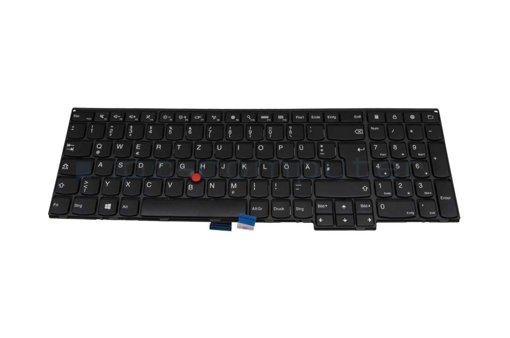 IPC T0T540 Tastatur DE (deutsch) schwarz/schwarz mit Mouse-Stick Original