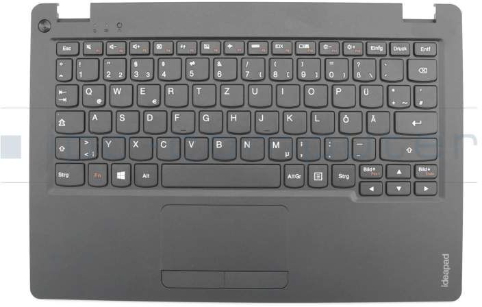 IPC TL80R2 Tastatur inkl. Topcase DE (deutsch) schwarz/schwarz Original