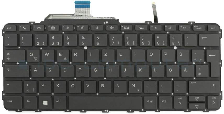 IPC THEG1D Tastatur DE (deutsch) schwarz mit Backlight Original