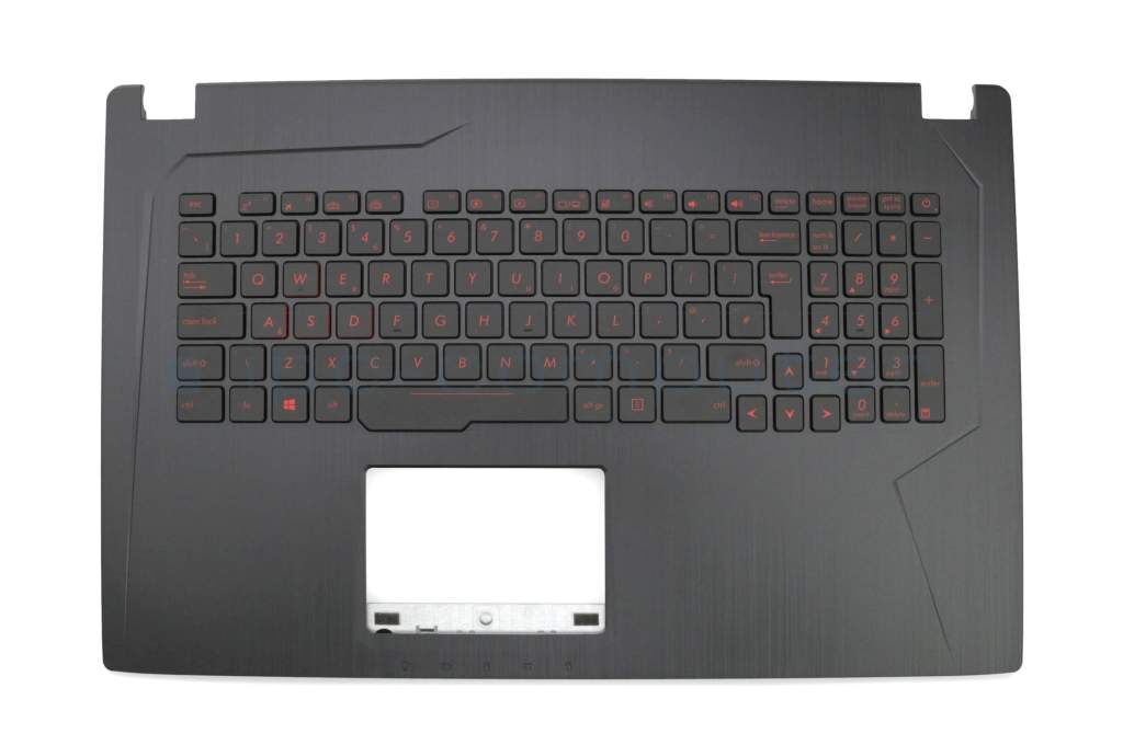 Asus 0KN1-0B3UK11 Tastatur inkl. Topcase UK (englisch) schwarz/schwarz mit Backlight Original