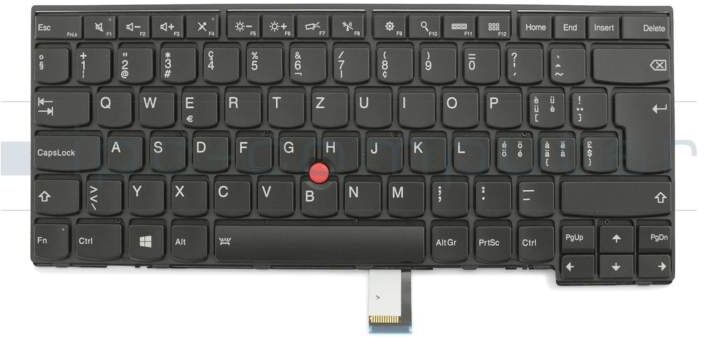 Lenovo 01AX337 Tastatur CH (schweiz) schwarz/schwarz matt mit Backlight und Mouse-Stick Original