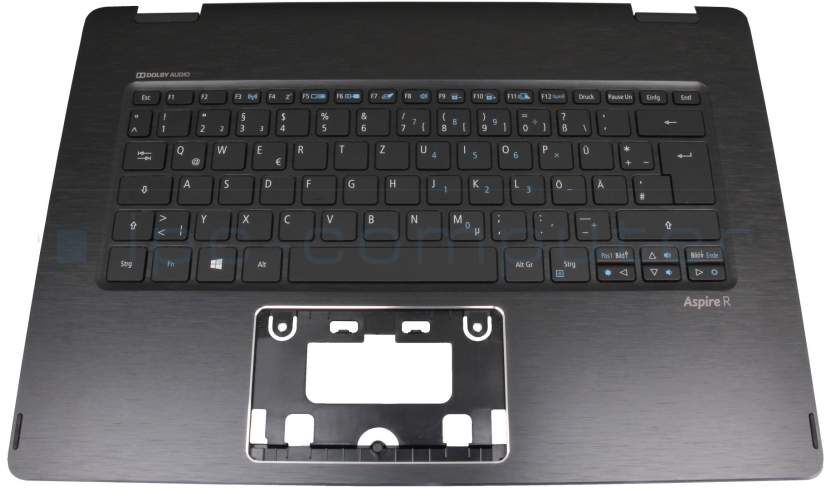 Acer 13N0-F8A0901 Tastatur inkl. Topcase DE (deutsch) schwarz/schwarz mit Backlight Original