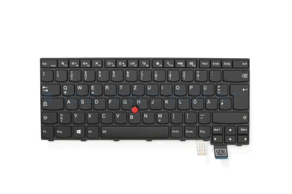 Lenovo 00UR367 Tastatur DE (deutsch) schwarz/schwarz matt mit Backlight und Mouse-Stick Original